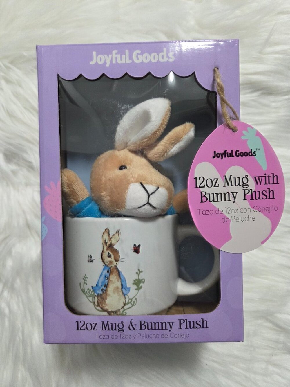 Joyful Goods Mug & Plush Bunny Gift Set